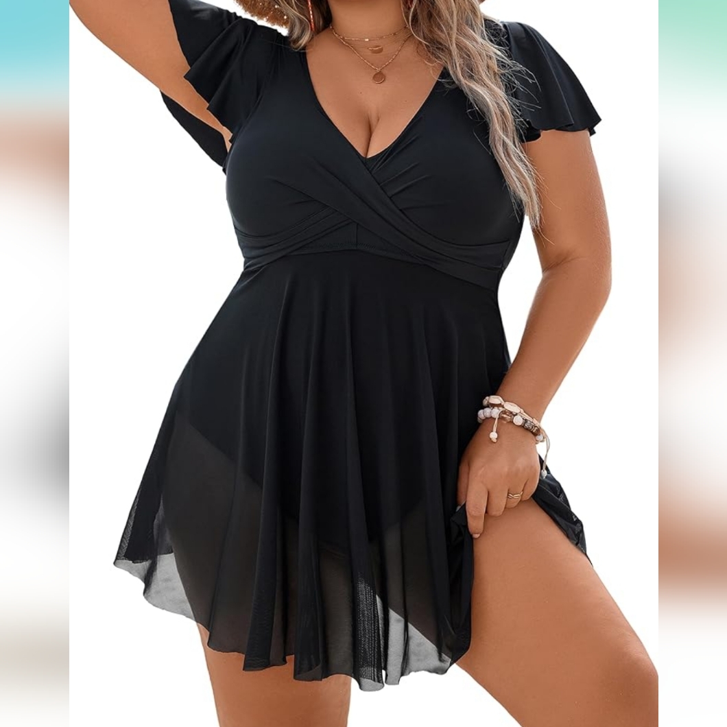 Blooming Jelly One Piece Swimdress